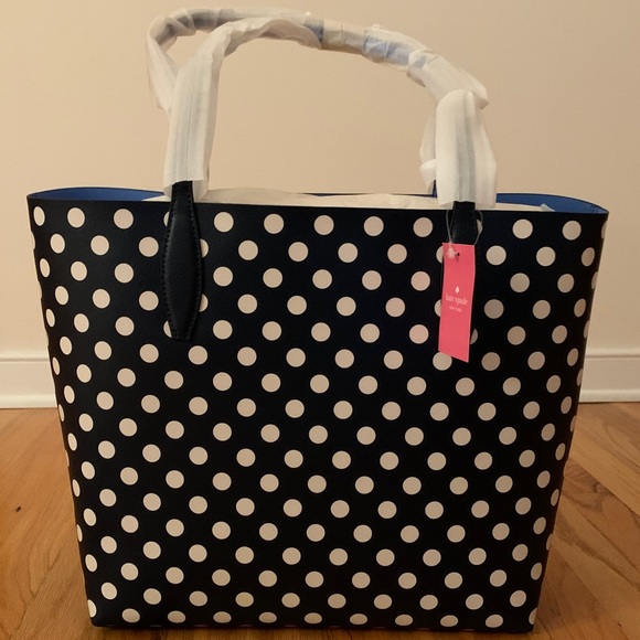 NWT kate spade polka dot large tote - Picture 4 of 5